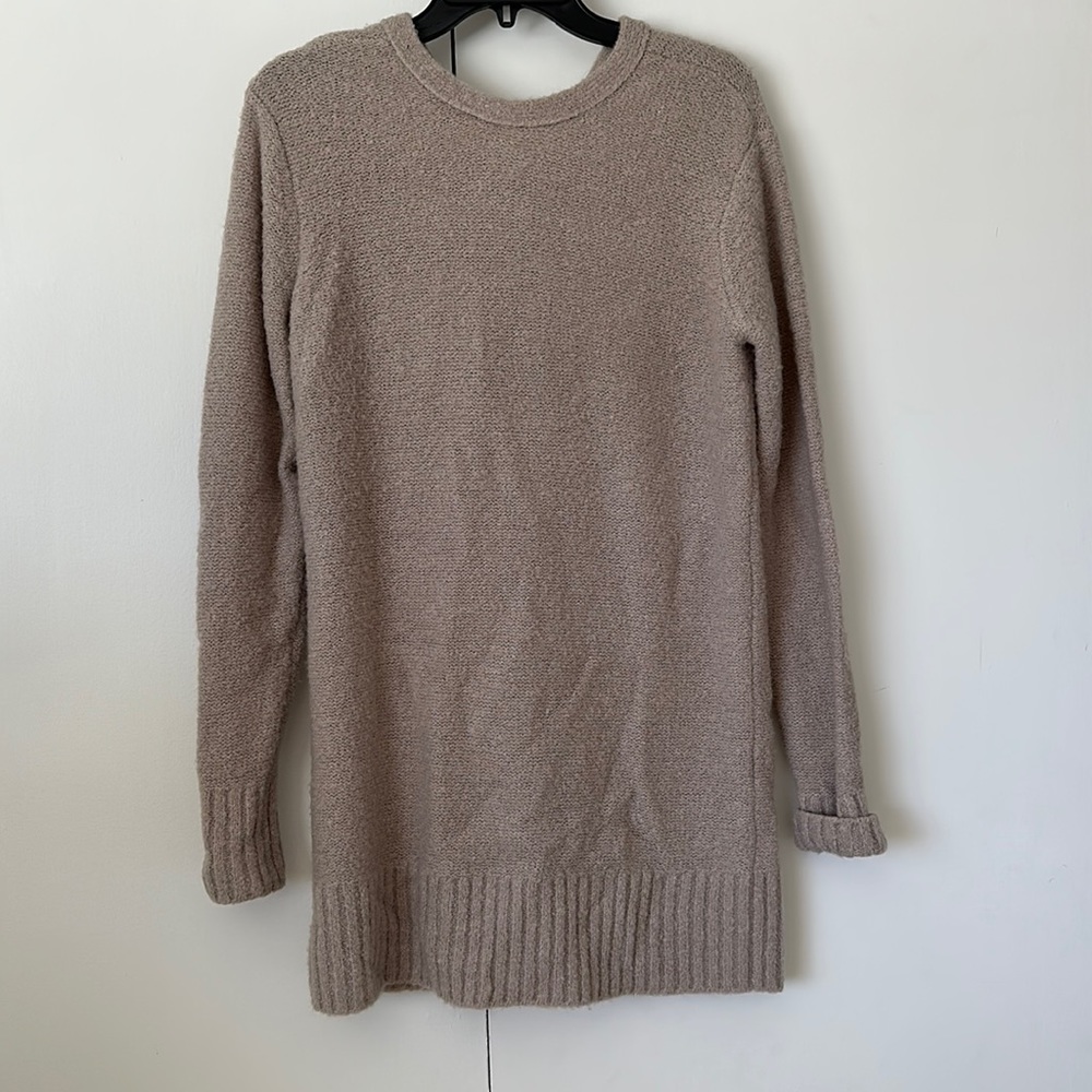 Lovers & Friends Grey Long Sleeve Backless Dress Sz S